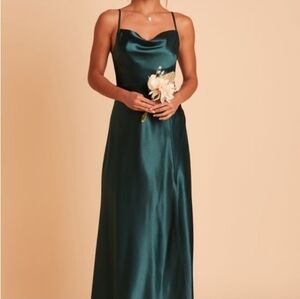 Birdy Grey One Shoulder Emerald Dress